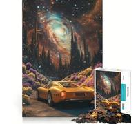 Cosmic Galaxy Car Trip 1000 Piece Jigsaw Puzzles- Brain Exercise, Precise Cut, Real Challenge, Wall Display (38x52cm)