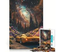 Cosmic Galaxy Car Trip Puzzles for Adults 1000 Puzzles Think Sharper, Stress Relief, Home Fun, (50x75cm)