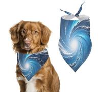 Cosmic Galaxy Dog Bandanas for Feeding Grooming, Triangle Pet Bibs Washable Pets Scarf for Cats & Dogs
