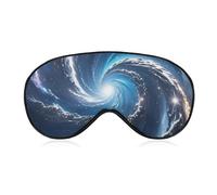 Cosmic Galaxy Eye Mask for Women & Men, Breathable & Adjustable Eye Cover, Ultra Soft Sleep Mask, Lightweight Travel Blindfold for Airplane, Nap, Night Sleeping