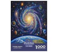 Cosmic Galaxy Jigsaw Puzzles Puzzle for Adults Kids. 1000 Piece Impossible Challenge Toy Educational Games Home Decoration for Adults& Kids Age 14 Years Up 38x26cm/1000pcs