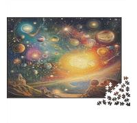 Cosmic Galaxy Jigsaw Puzzles Puzzle for Adults Kids. 1000 Piece Space Planet Impossible Challenge Toy Educational Games Home Decoration for Adults& Kids Age 14 Years Up 1000pcs (75x50cm)