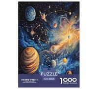 Cosmic Galaxy Jigsaw Puzzles Puzzle for Adults Kids. 1000 Piece Whimsical Challenge Toy Educational Game Home Decoration for Educational Games Gifts 38x26cm/1000pcs