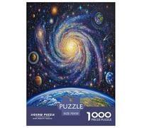 Cosmic Galaxy Jigsaw Puzzles Puzzle for Adults Kids. 1000 Pieces Impossible Challenge Toy Educational Games Home Decoration for Educational Games Gifts 70x50cm/1000pcs