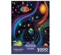 Cosmic Galaxy Jigsaw Puzzles Puzzles for Adults Kids. 1000 Pieces Impossible Challenge Toy Educational Game Home Decoration for Adults& Kids Age 14 Years Up 38x26cm/1000pcs