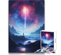 Cosmic Galaxy Landscape Jigsaw Puzzle 1000 Educational Fun Learning Activity Game Perfect Thoughtful Gift for Any Occasion Size 50x75cm