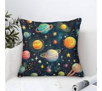 Cosmic Galaxy Pillow Cases Modern Art Decorative,Colorful Space Pattern Pattern Square Cushion Covers Soft Polyester Throw Pillow Cover for Living Room Sofa Outdoor Pillowcases 50x50cm
