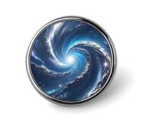 Cosmic Galaxy Round Badge for Men Women, Durable & Stylish Lapel Pins, Lightweight Metal Badges for Shirts, Jackets, Hats