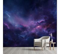 Cosmic Galaxy Wall Murals Universe Space Mural Wallpaper Starry Sky Nebula Photo Wallpaper Peel and Stick for Living Room Bedroom Decor Wall Covering, 300 x 210 cm