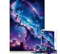 Cosmic Galaxy with Glowing Star Nebula Jigsaw Puzzle 1000 Piece for Teenagers Sharp Logic, Indoor Fun, Family Pastime, Perfect Art (38x52cm)