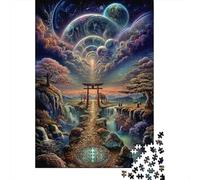 Cosmic Gate 1000 Piece Jigsaw Puzzle Paper for Adults Fantasy Sky Puzzle Game for Family Focused Relaxing Gift 38x26cm/1000pcs
