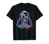 Cosmic Geology Astronaut Finding a Vivid Radiant Gemstone T-Shirt
