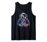 Cosmic Geology Astronaut Finding a Vivid Radiant Gemstone Tank Top
