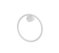 Cosmic Geyser Hand Towel Ring Matt White