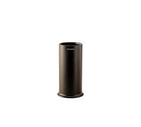 COSMIC Geyser. Toothbrush Holder for Bathroom Countertop with Circular and Minimalist Design. Sink Toothbrush Holder in Matte Black Stainless Steel