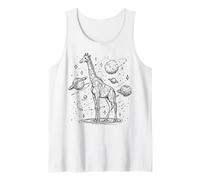 Cosmic Giraffe Exploring Planets and Stars Universe Tank Top