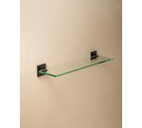 Cosmic Glass Bathroom Shelf Organizer 40cm Black Stick Collection Cosmic Black