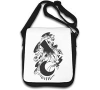 Cosmic God Hand Tattoo Ink Style Art Grab The Moon Shoulder Bag White