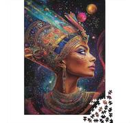 Cosmic Goddess Jigsaw Puzzle for Adults 1000 Piece Jigsaw Puzzle African Style Focus at Home Relaxation Gift 70x50cm/1000pcs