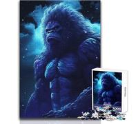 Cosmic Gorilla 1000 Adult Pieces Jigsaw Puzzle Educational Fun Learning Activity Game Perfect Thoughtful Gift for Any Occasion Size 50x75cm
