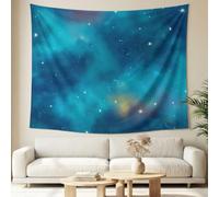 Cosmic Gradient Ombre Tapestry Astronomical Tapestry Wall Hanging Nebulae Cloud Clusters Galaxies Tapestries Wall Art for Living Room Bedroom Decorations（70.9 x 118.1 Inch）