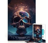 Cosmic Graveyard Jigsaw 1000 Pieces for Teenagers Reason Skill, Stress Relief Play, Enjoyable Challenge, Nice Art (38x26cm)