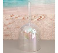 Cosmic Handle Clear F Heart Chakra Quartz Crystal Singing Bowl 6 inch