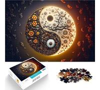 Cosmic Harmony Yin Yang1000 Piece Jigsaw Puzzles for Adults Hand speed competition for is ideal as a gift for the whole family 38x26cm