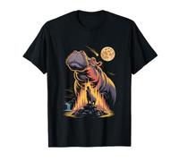 Cosmic Hippo Night Safari Full Moon Fantasy T-Shirt