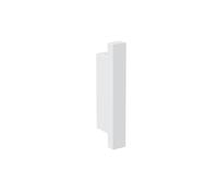 COSMIC - Hook - Collection The Grid | White Matte Finish | Easy Installation with Screws | Measures 2 x 11 x 3 cm