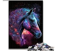 Cosmic Horse 1000 Piece Jigsaw Puzzle for Adults Teens, Stress Reliever Staycation Kill Time Parent-child Interaction (26x38cm)