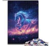 Cosmic Horse 1000 Pieces Jigsaw Puzzle For Adults Teens, Help The Brain Exercise Addictive Toys to Cultivate Patience Unique Challenge Game (50x75cm)