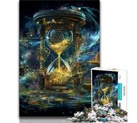 Cosmic Hourglass 1000 Pieces Jigsaw Puzzles For Teens And Adults,Help The Brain Exercise Addictive Toys to Cultivate Patience Suitable for Couples 38x26cm