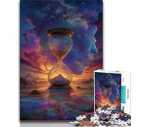 Cosmic Hourglass Jigsaw Puzzles for Teenagers 1000 Jigsaws,Educational Games Wall Decoration Unique Birthday And Xmas Gifts 50x75cm