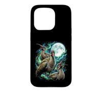 Cosmic Howling Hadeda I irds Under Full Moon Night Case for iPhone 15 Pro