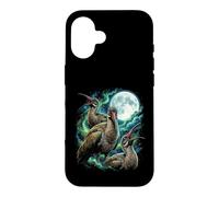 Cosmic Howling Hadeda I irds Under Full Moon Night Case for iPhone 16
