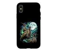 Cosmic Howling Hadeda I irds Under Full Moon Night Case for iPhone X/XS