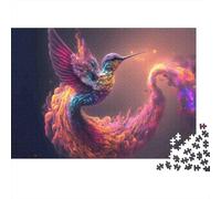 Cosmic Hummingbird 1000 Piece Jigsaw Puzzles for Adults in Vibrant Colours Colourful Jigsaws As An Aesthetic Jigsaw Puzzle for Home Decor Puzzle 52x38cm/1000pcs