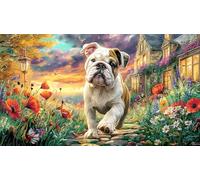 Cosmic-Husky-Portrait Jigsaw Puzzles 1000Pc Educational Game Challenge Recycled Paper Impossible Hard Difficult for Adults and Kids Age 12 Years + 38x52/1000pcs