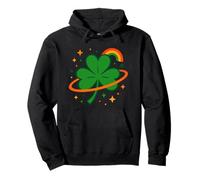 Cosmic Irish Clover Luck Symbol Pullover Hoodie