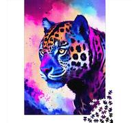 Cosmic Jaguar 3 500 Piece Jigsaw Puzzle for Adults-Puzzles Teenagers Gifts -Wooden Puzzles- Relax Puzzles Games-Brain Teaser Puzzle 500pcs (52x38cm)