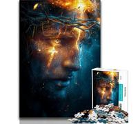 Cosmic Jesus Puzzles for Teenagers 1000 Pieces,Help The Brain Exercise Addictive Toys to Cultivate Patience Unique Challenge Game (75x50cm)