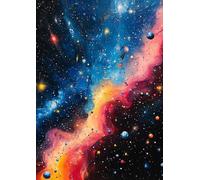 Cosmic Journal - A4 graph Notebook 0.5cm (0.196 inch) dices - Galaxy-Themed Softcover, 120 Pages: Space Aesthetic for Cosmic Thoughts, Stargazing & ... . for Space Lovers, Dreamers & Writers