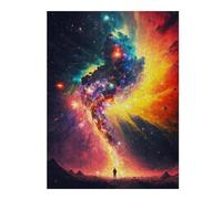 Cosmic Journey A Solo Stroll Through The Stars Classic Jigsaw Puzzle for Adults, 500 PCS