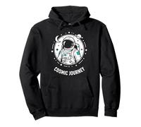 Cosmic Journey Astronaut Space Explorer Fitness Gym Graphic Pullover Hoodie