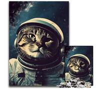 Cosmic KittyJigsawPuzzle 1000 Pieces for Adults Wooden Jigsaw Creative Family GameHome Decor for Teenagers 1000 PCS(75x50cm)