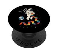 Cosmic Knitter Astronaut Rainbow Yarn Craft PopSockets Adhesive PopGrip