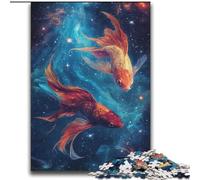 Cosmic Koi Adult Puzzles 2000 Pieces, Challenging Game And Family Play Artists Collection, Fine Art for Age 14 Years Up (70x100cm)