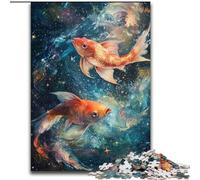 Cosmic Koi Jigsaw Puzzles for Adults 1000 Piece, Pattern Assembly Deal As Gifts for The Whole Family Suitable for And 14 (50x75cm)