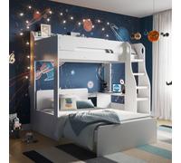 Cosmic L Shaped Triple Bunk Bed Frame